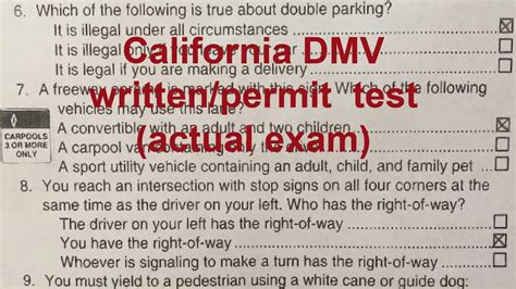 dmv permit practice test appointment